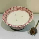 Poppy candle bowl
